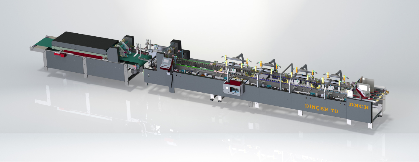 Dincer 70 box folding gluing machine